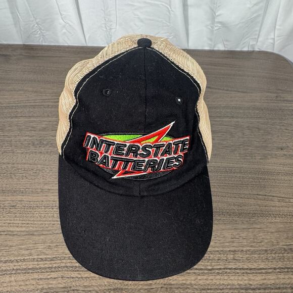 Interstate Batteries Cap Trucker Style Adjustable Strap Back Mesh Hat NGK logo - Picture 1 of 4